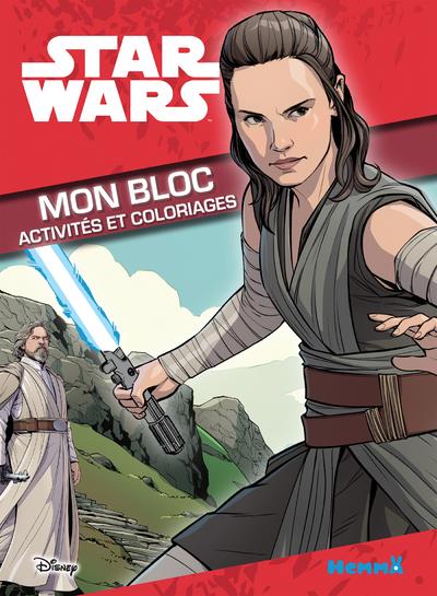 DISNEY STAR WARS - MON BLOC ACTIVITES ET COLORIAGES (REY)