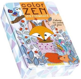 COLOR ZEN - LES 7 FAMILLES - COLORIE TES CARTES ET JOUE !