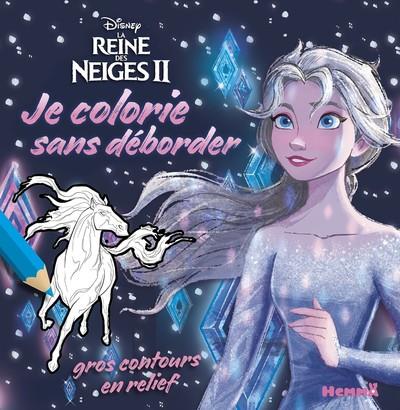 DISNEY LA REINE DES NEIGES 2 - JE COLORIE SANS DEBORDER (ELSA FOND BLEU)