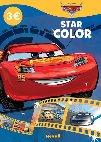 DISNEY PIXAR CARS - STAR COLOR (FLASH MCQUEEN FOND BLEU)