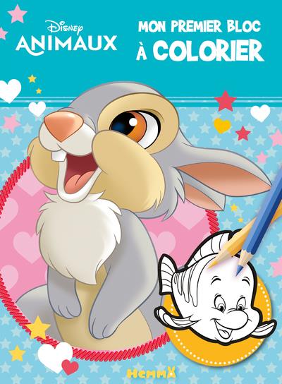 DISNEY ANIMAUX - MON PREMIER BLOC A COLORIER (PANPAN)