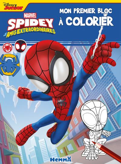 MARVEL SPIDEY ET SES AMIS EXTRAORDINAIRES - MON PREMIER BLOC A COLORIER (SPIDEY TOILE)