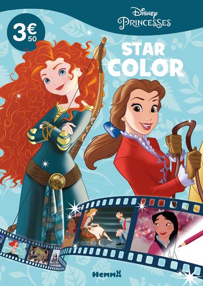 DISNEY PRINCESSES - STAR COLOR (MERIDA ET BELLE)