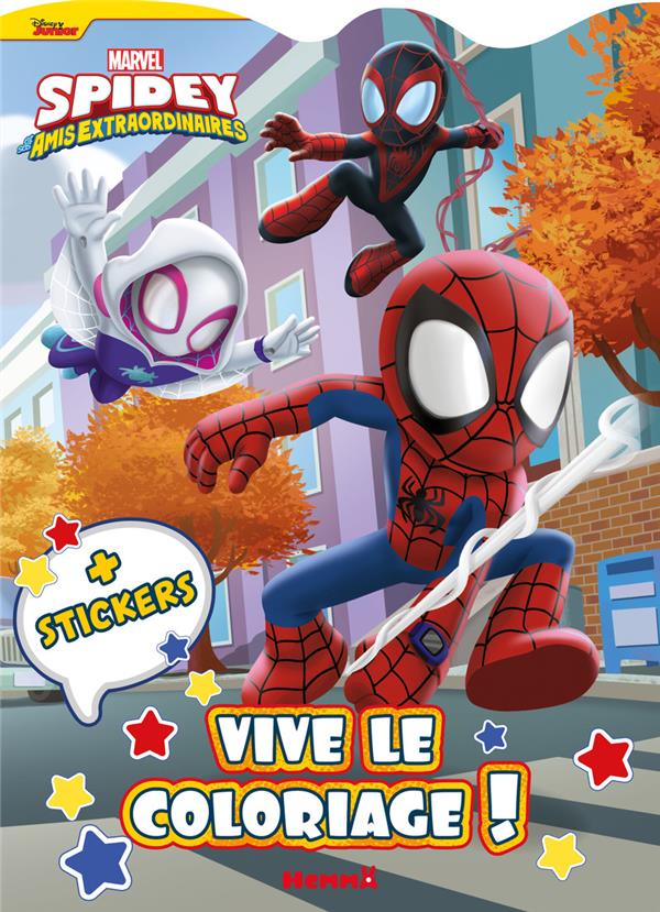 MARVEL SPIDEY ET SES AMIS EXTRAORDINAIRES - VIVE LE COLORIAGE ! (SPIDEY, GHOST-SPIDER, SPIN) - + STI