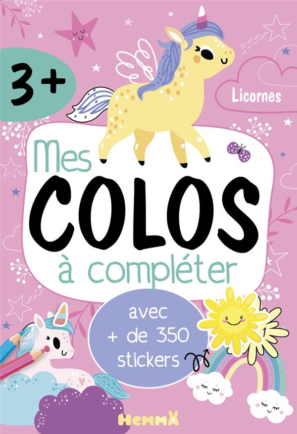 MES COLOS A COMPLETER - LICORNES - AVEC + DE 350 STICKERS