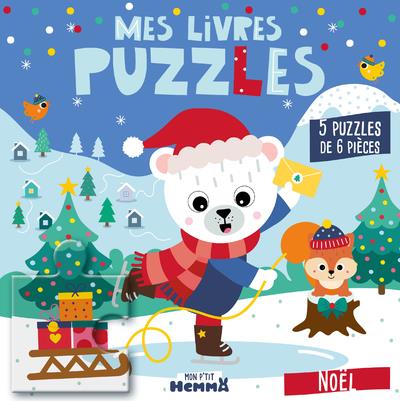 MON P'TIT HEMMA - MES LIVRES PUZZLES - NOEL - 5 PUZZLES DE 6 PIECES