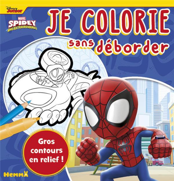 MARVEL SPIDEY ET SES AMIS EXTRAORDINAIRES - JE COLORIE SANS DEBORDER (SPIDEY ET WEB-CRAWLER)