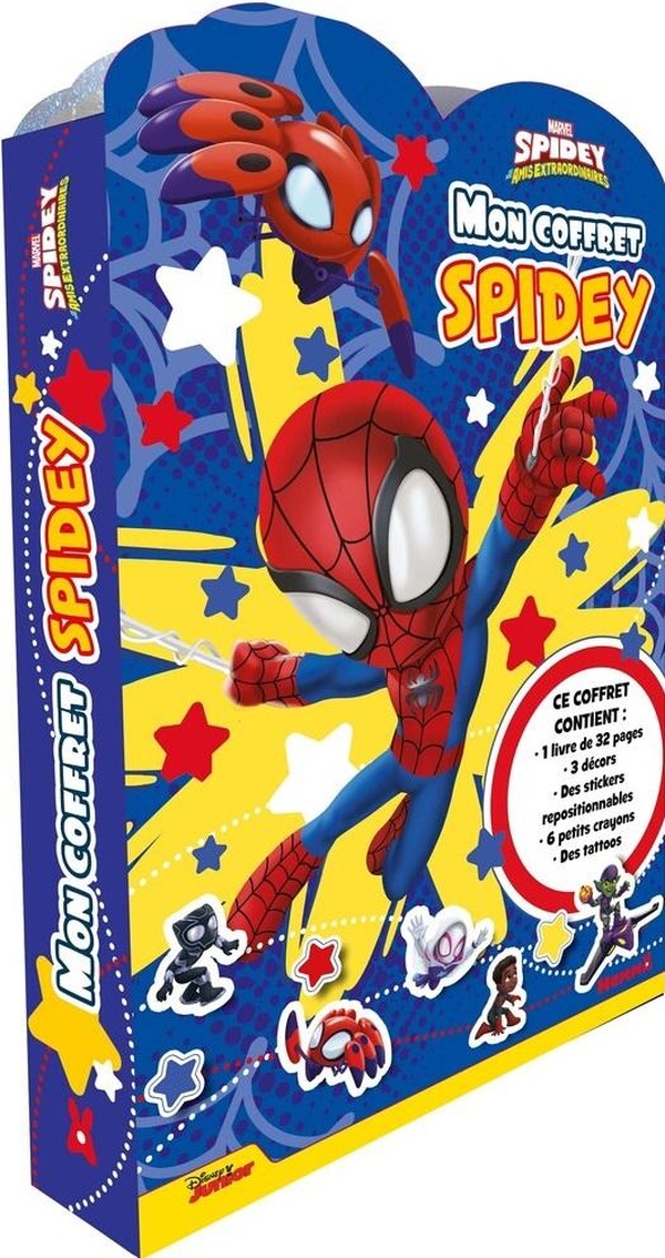 MARVEL SPIDEY ET SES AMIS EXTRAORDINAIRES - MON COFFRET TEAM SPIDEY ! - CE COFFRET CONTIENT: 1 LIVRE