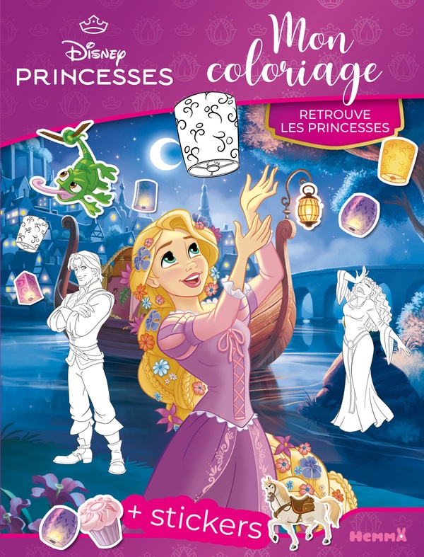 DISNEY PRINCESSES - MON COLORIAGE - RETROUVE LES PRINCESSES