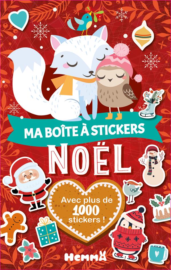 MA BOITE A STICKERS - NOEL (RENARD BLANC ET OISEAU)