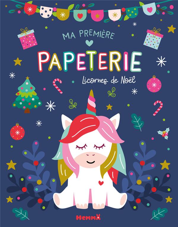 MA PREMIERE PAPETERIE - LICORNES DE NOEL