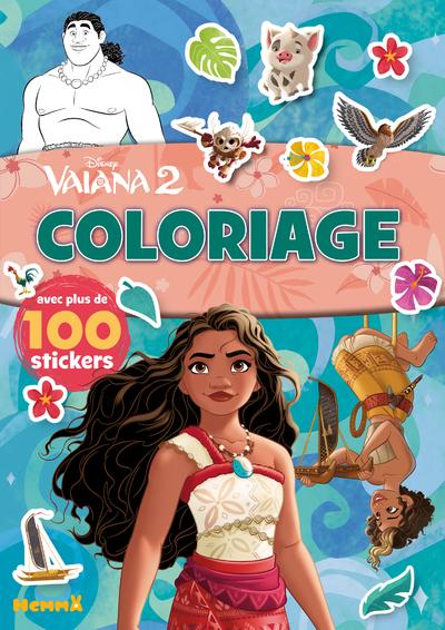 DISNEY VAIANA 2 - COLORIAGE AVEC PLUS DE 100 STICKERS