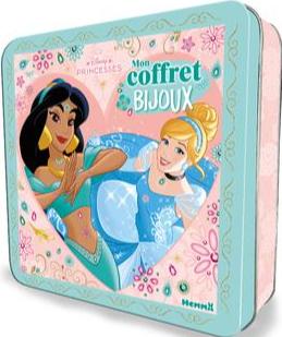 DISNEY PRINCESSES - COFFRET METAL DISNEY - MON COFFRET BIJOUX - 16 PORTRAITS DE PRINCESSES, DES STIC