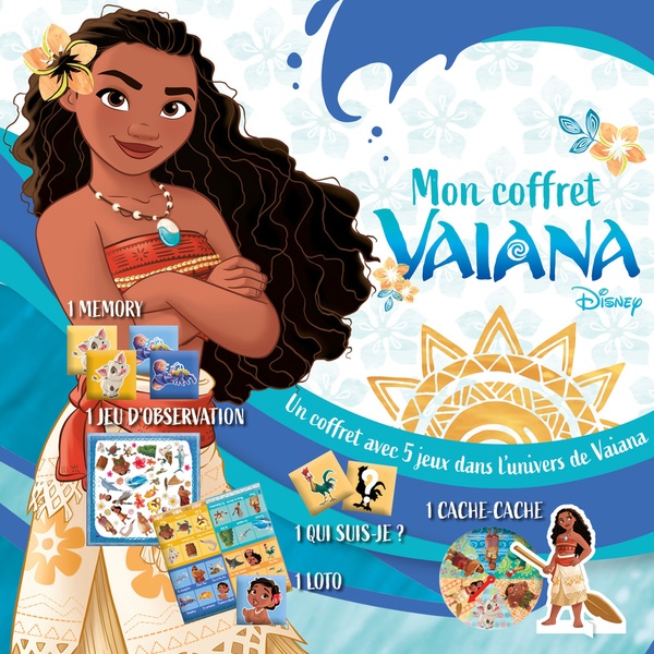 DISNEY VAIANA - MON COFFRET JEUX - MON COFFRET VAIANA