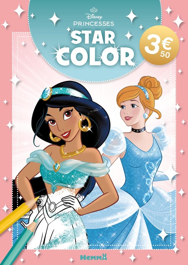 DISNEY PRINCESSES - STAR COLOR (CENDRILLON ET JASMINE)