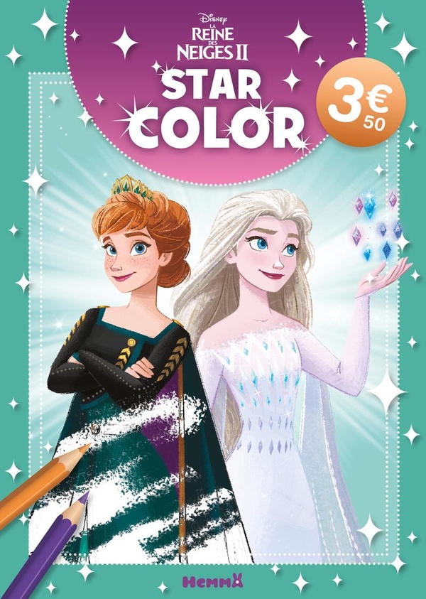 DISNEY LA REINE DES NEIGES 2 - STAR COLOR (ANNA ET ELSA MAGIE)