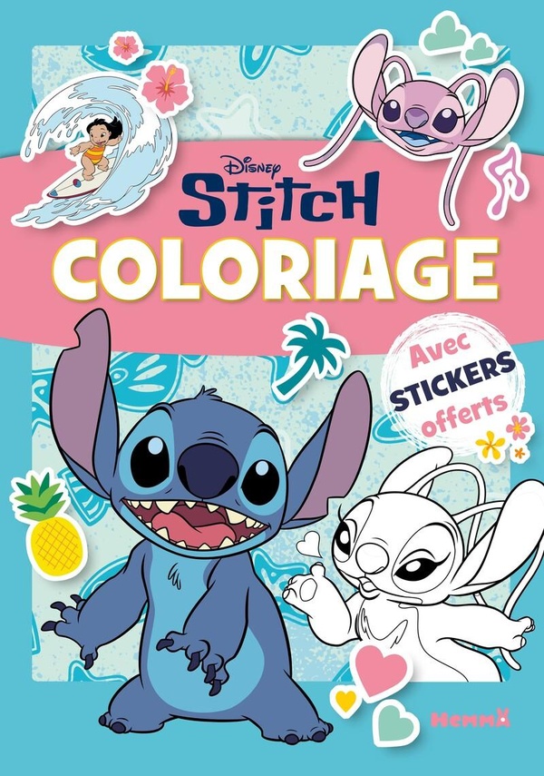 DISNEY STITCH - COLORIAGE AVEC STICKERS - OFFERTS
