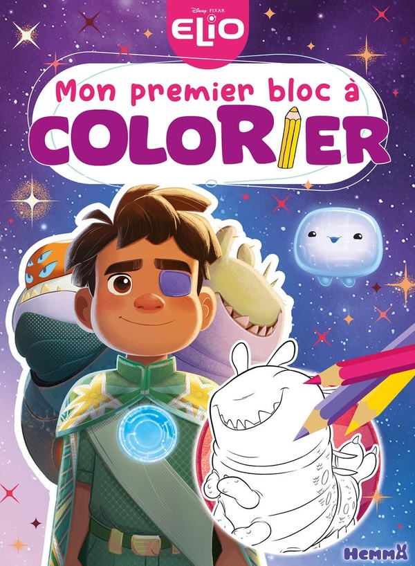 DISNEY PIXAR ELIO - MON PREMIER BLOC A COLORIER