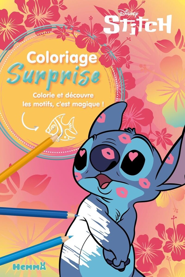 DISNEY STITCH - COLORIAGE SURPRISE - COLORIE ET DECOUVRE LES MOTIFS, C'EST MAGIQUE !