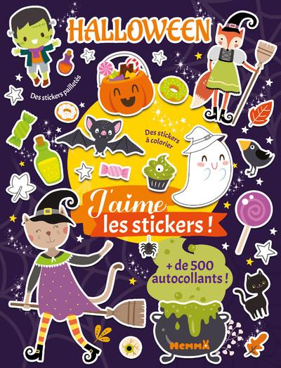 J'AIME LES STICKERS - HALLOWEEN - + DE 500 AUTOCOLLANTS ! - DES STICKERS A COLORIER - DES STICKERS P