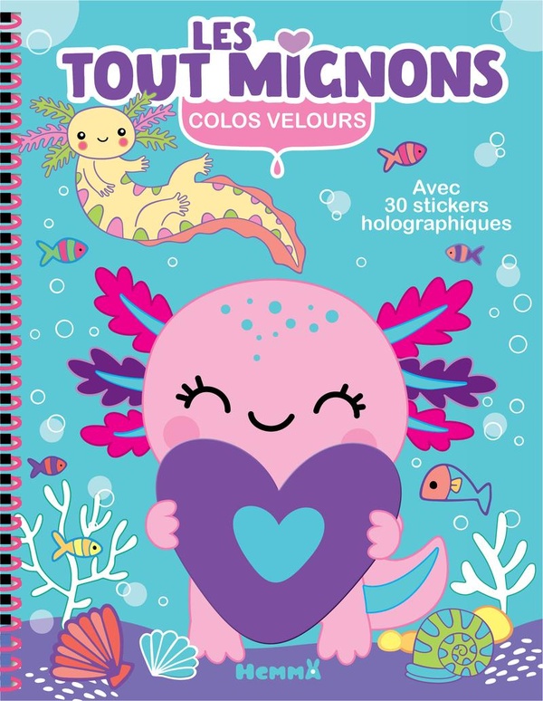 COLOS VELOURS - LES TOUT MIGNONS - AVEC 30 STICKERS HOLOGRAPHIQUES