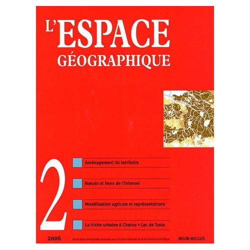 L'ESPACE GEOGRAPHIQUE - N 2 - 2006