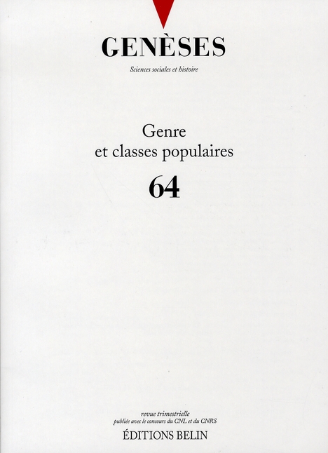 GENESES N 64 - GENRE ET CLASSES POPULAIRES