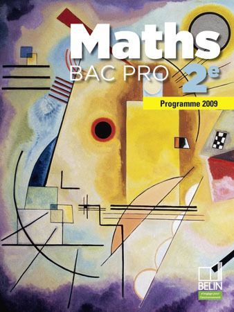 MATHS BAC PRO - 2E (2009) - MANUEL ELEVE - GRAND FORMAT