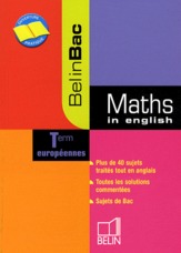 MATHS IN ENGLISH - TERM EUROPEENNES