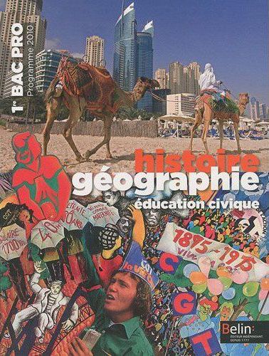 HISTOIRE GEOGRAPHIE / EDUCATION CIVIQUE - 1RE BAC PRO (2010) - MANUEL ELEVE - GRAND FORMAT