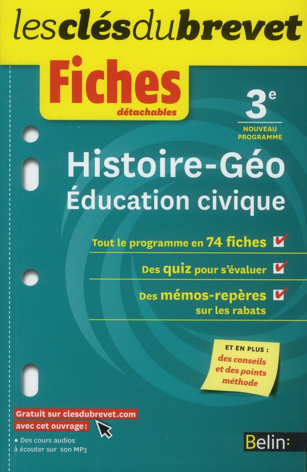 CLES DU BREVET FICHES HG EC 3E