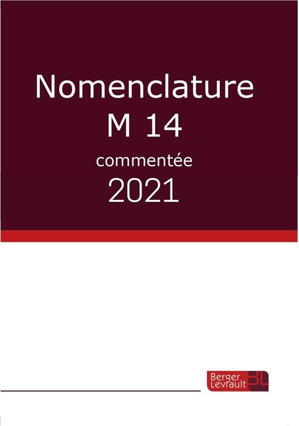 NOMENCLATURE M14 COMMENTEE 2021
