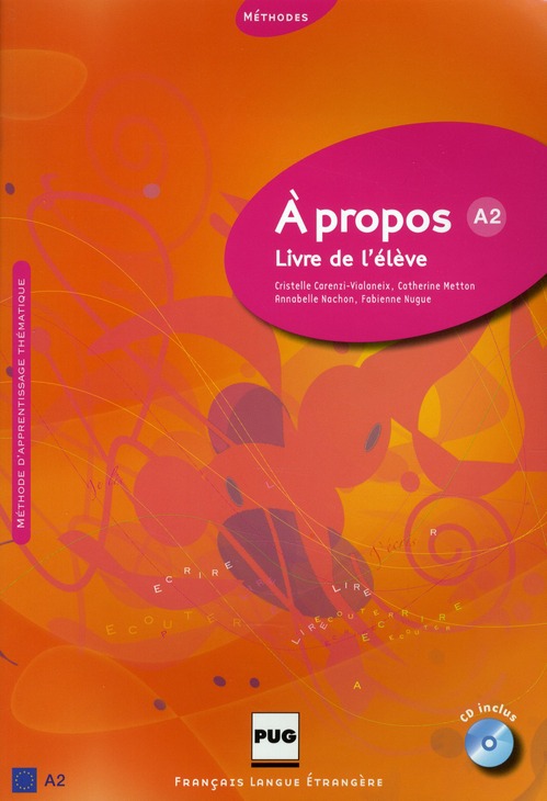 A PROPOS A2 LIVRE DE L'ELEVE + CD AUDIO