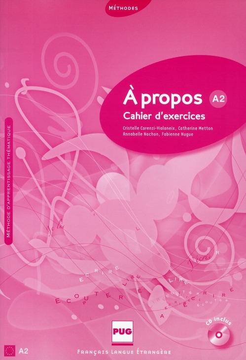 A PROPOS A2 CAHIER D'EXERCICES + CD AUDIO