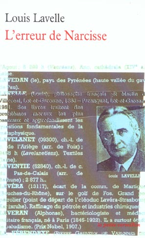 L'ERREUR DE NARCISSE
