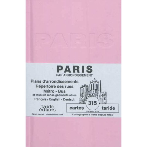 PLAN DE PARIS CARTONNE ROSE 315/2012