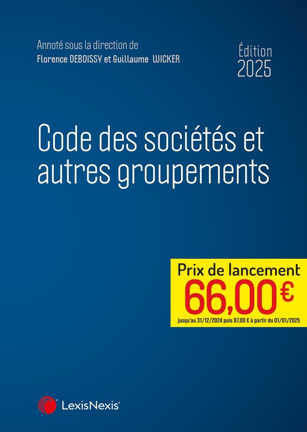 CODE DES SOCIETES ET AUTRES GROUPEMENTS 2025