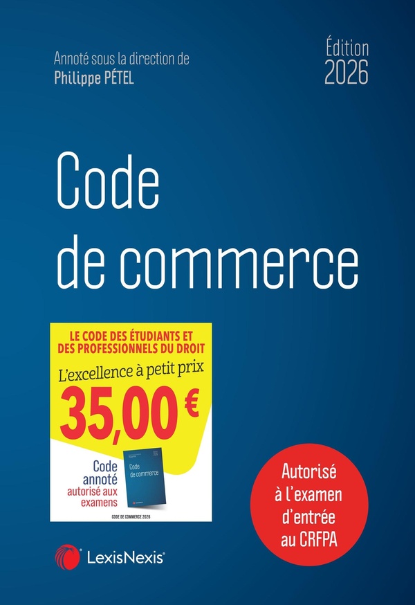 CODE DE COMMERCE 2026