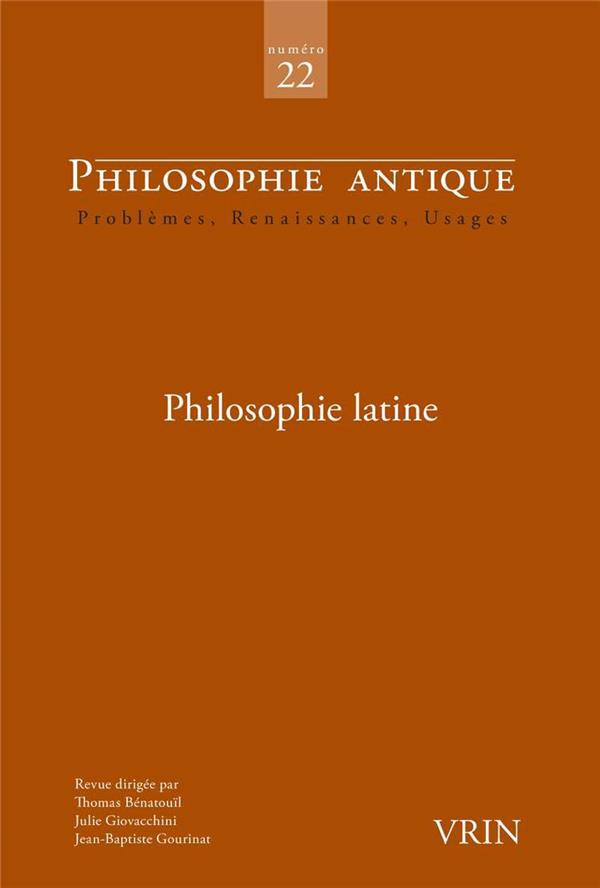 PHILOSOPHIE LATINE