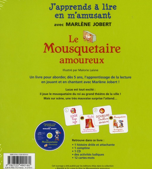 LE MOUSQUETAIRE AMOUREUX - LIVRE CD