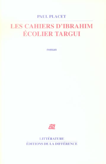 LES CAHIERS D'IBRAHIM, ECOLIER TARGUI