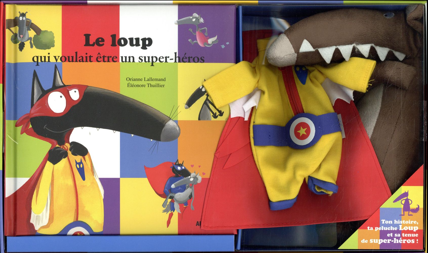 MON COFFRET PELUCHE A HABILLER LOUP SUPER-HEROS - JOUET