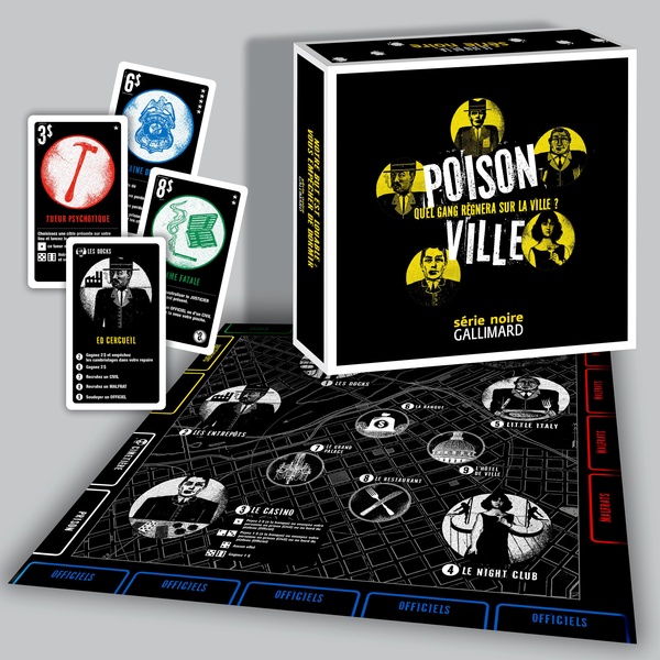 POISON VILLE - LE JEU DE LA SERIE NOIRE - QUEL GANG REGNERA SUR LA VILLE ?