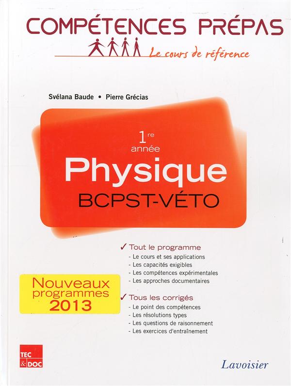 PHYSIQUE 1RE ANNEE BCPST-VETO