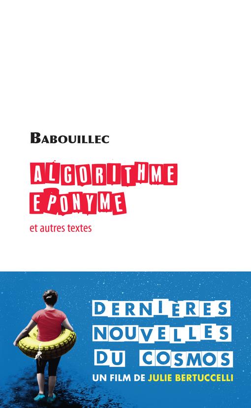 ALGORITHME EPONYME - ET AUTRES TEXTES