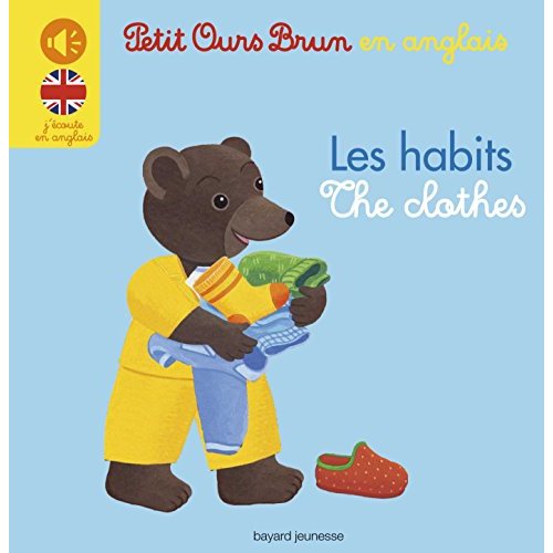 MINI-SONORE EN ANGLAIS PETIT OURS BRUN - LES HABITS/THE CLOTHES