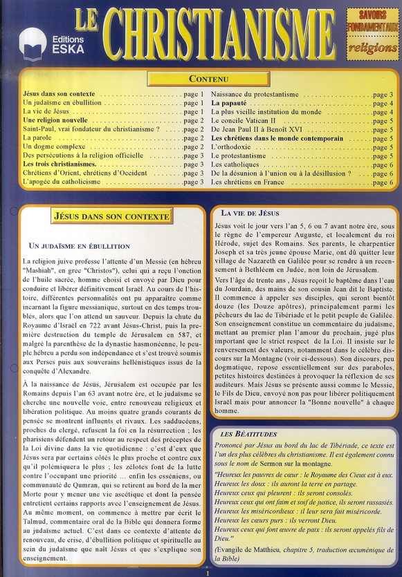 LE CHRISTIANISME