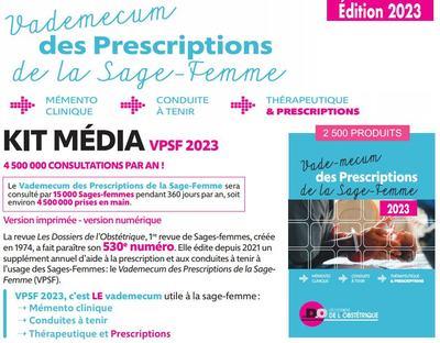 VADEMECUM DES PRESCRIPTIONS DE LA SAGE-FEMME 2023 - MEMENTO CLINIQUE-CONDUITE A TENIR-THERAPEUTIQUE