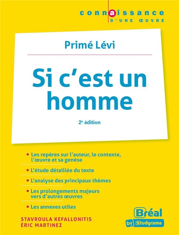 SI C'EST UN HOMME - PRIMO LEVI - 2E EDITION