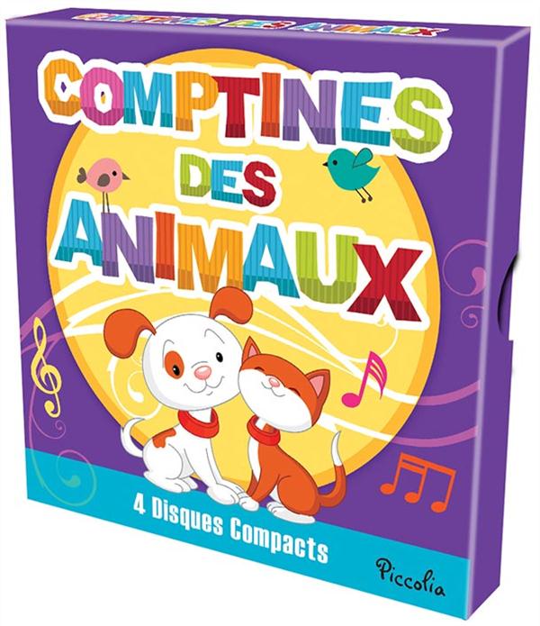 COFFRET DE 4 CD POUR ENFANTS/COMPTINE DES ANIMAUX